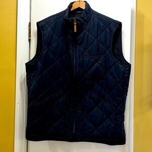 J. Crew Outerwear Sussex Quilted Navy Blue Vest! EUC